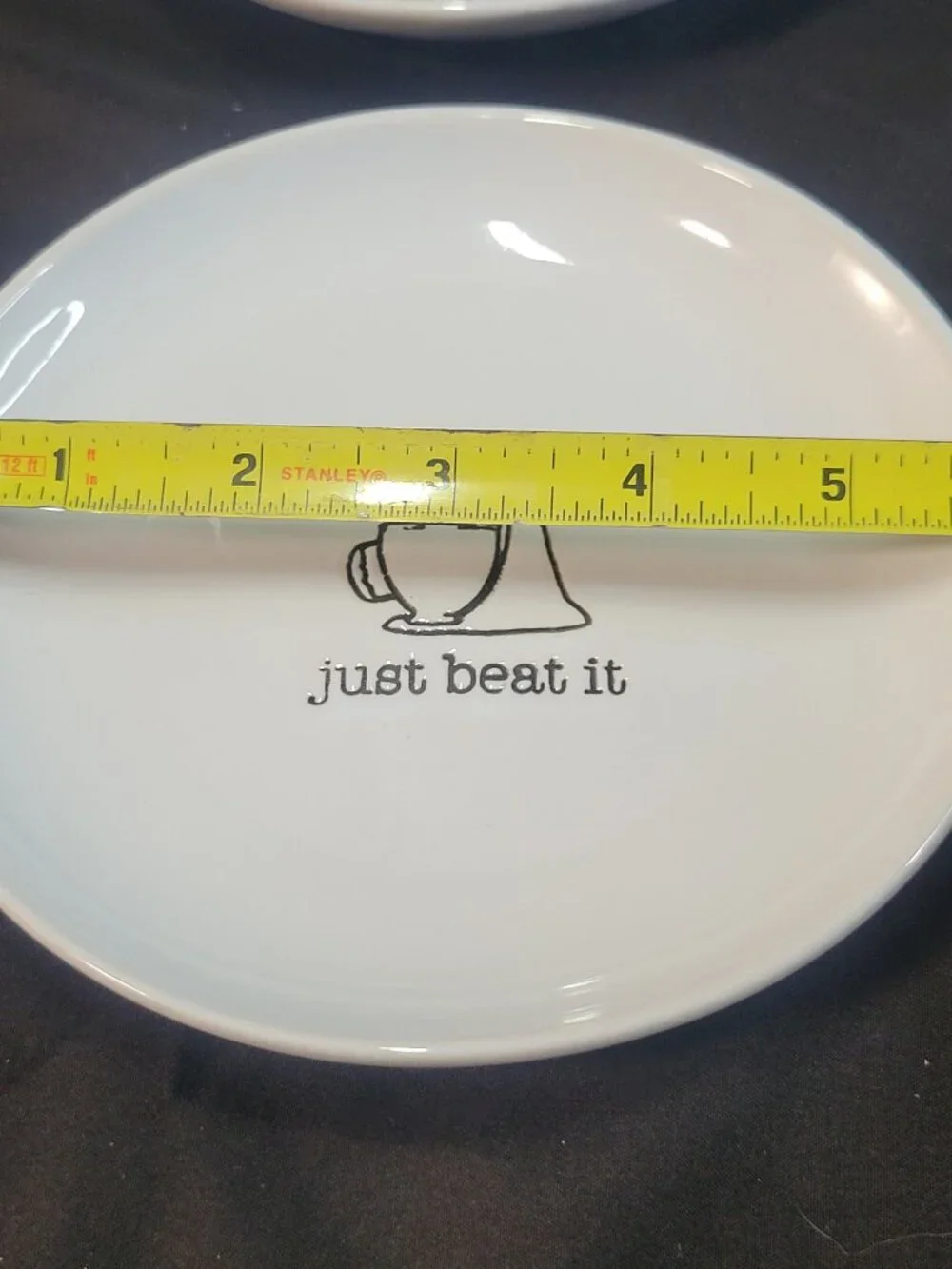 Pier 1 White 4 Appetizer Plates w/Assorted Cooking Designs 6